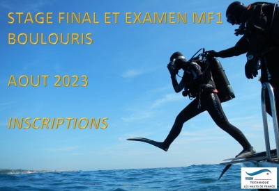 Stage final et Examen MF1 - Boulouris